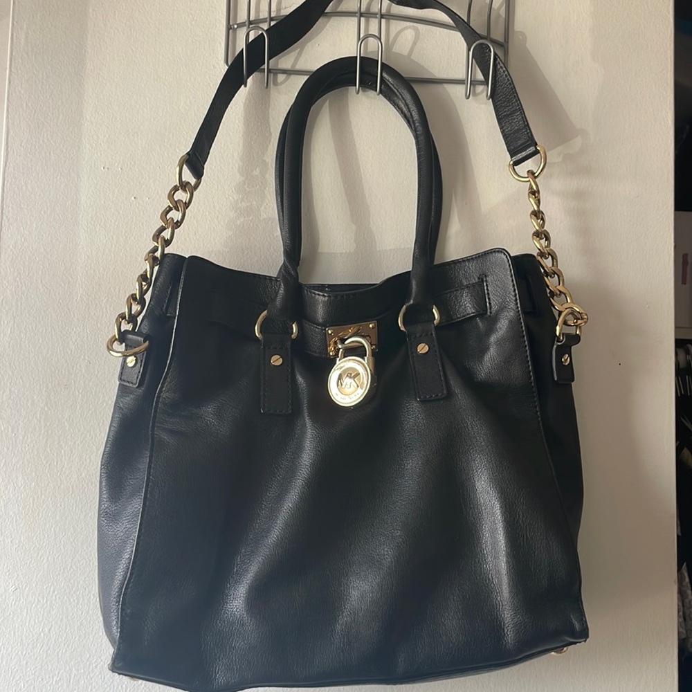 Black leather Michael Kors Bag